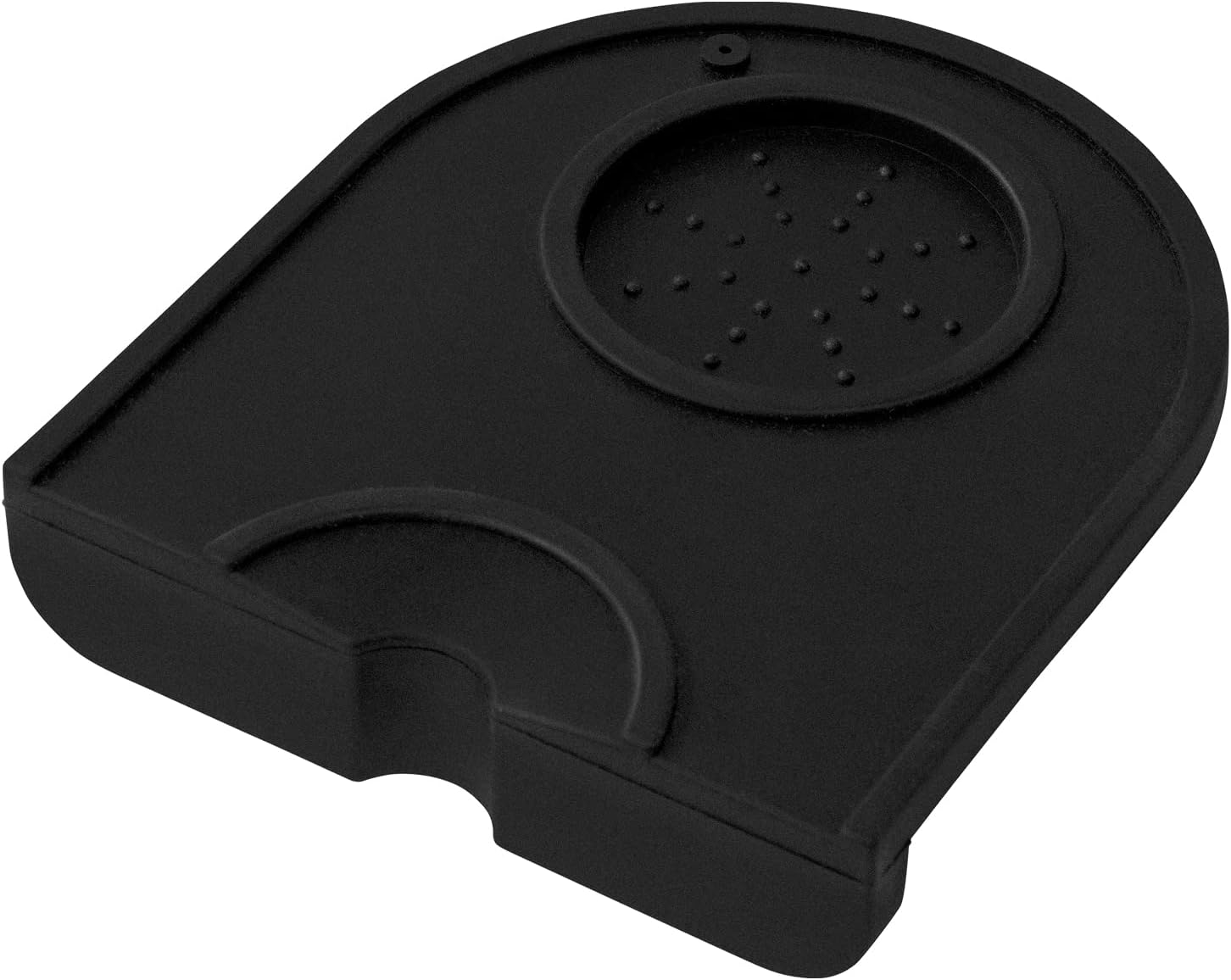 Joeji's Kitchen Tamping Mat Non Slip Countertop Coffee Tamper Mat with Portafilter Rest & Tamping Coffee Accessories Holder - Dishwasher Safe Silicone Kitchen Mat 14 x 12.5 cm for Home & Cafe Baristas