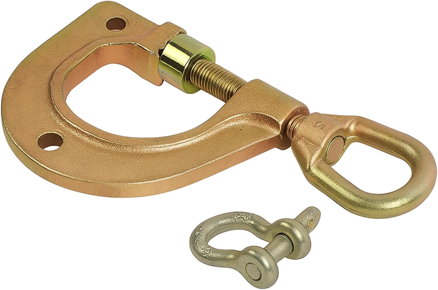 Timtin 2 Pcs G Style Auto Body Repair Pull Clamp 3 Ton Auto Body Dent Puller Galvanized Steel Sheet Frame Pulling Clamps 2-Way Self-Tightening Grip with Adjustable Threaded Rod for Truck/Car/RV