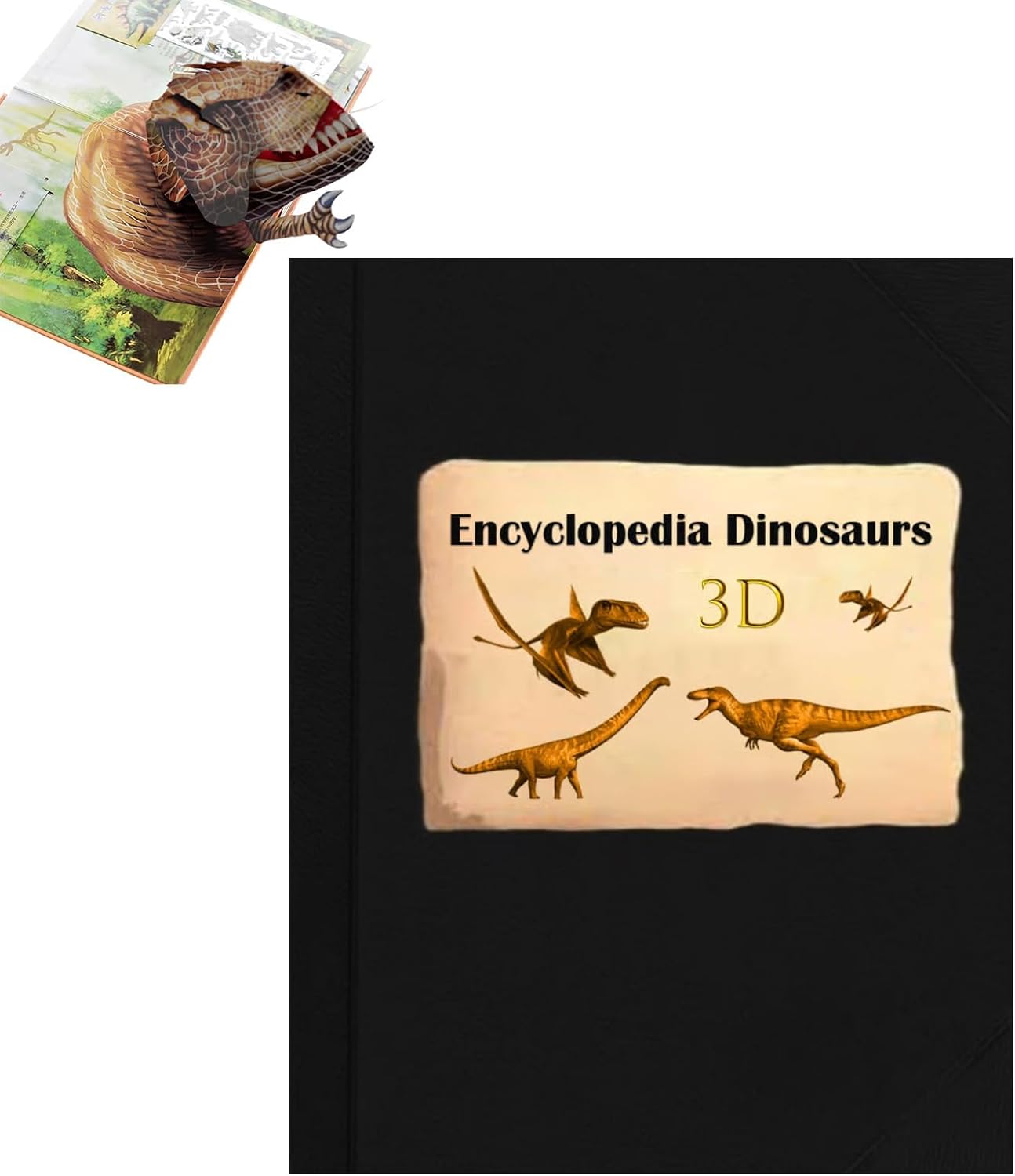 3D Encyclopedia Prehistorica Dinosaurs, Prehistoric Creatures Interesting Knowledge, Fun Interactive Up Dinosaurs Book, The Illustrated Encyclopedia Of Dinosaurs (A)