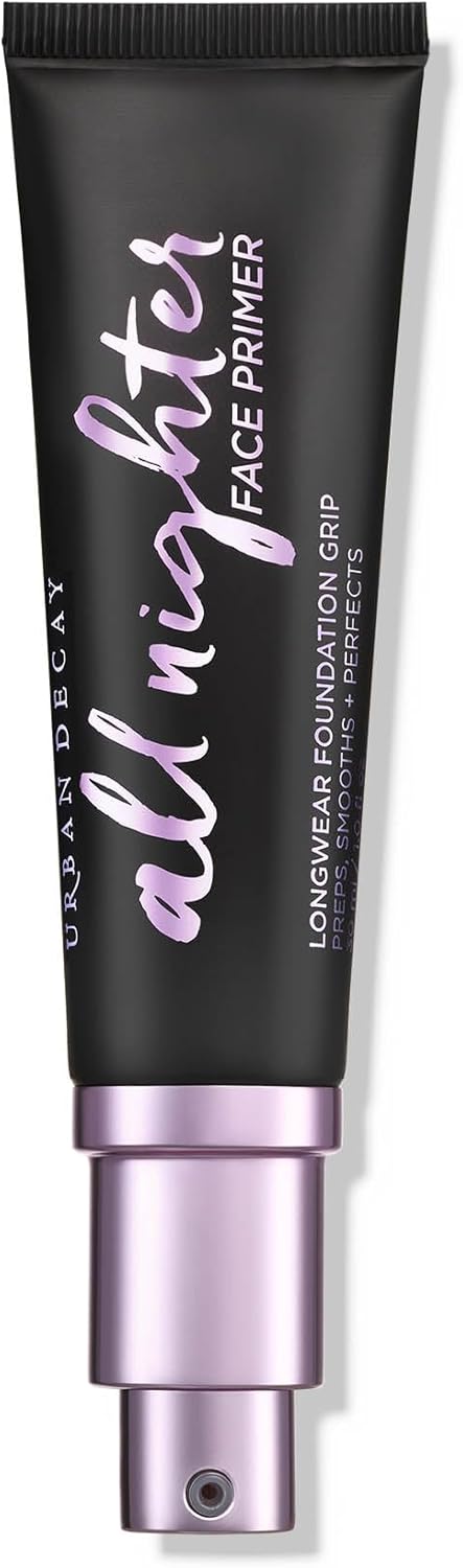Urban Decay All Nighter Makeup Primer for Face, Even Complexion and Hydration, Up to 8 Hours Foundation Extending Wear, Vegan Formula, 30ml