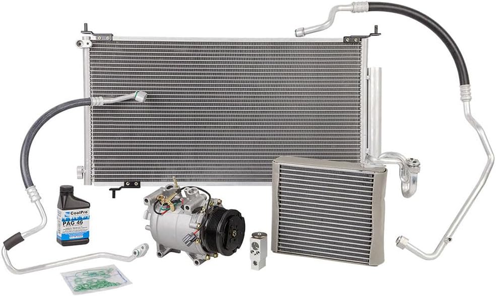 AC Compressor w/A/C Repair Kit For Honda CR-V CRV 2002 2003 2004 2005 2006 - INCLUDES CONDENSER, EVAPORATOR & MORE! - BuyAutoParts 60-80801JK New