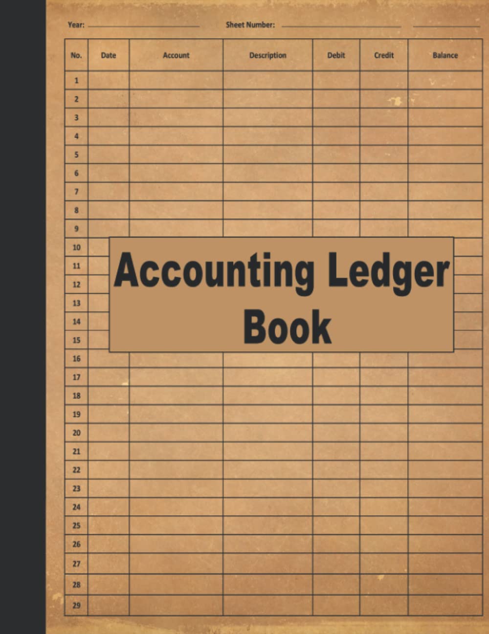 Accounting Ledger Book: Account Ledger Book, Bookkeeping Record Book, Small Business Income Expense, Accounting Journal Entry Book, Ledger Notebook Business Home Office School, 8.5 x 11