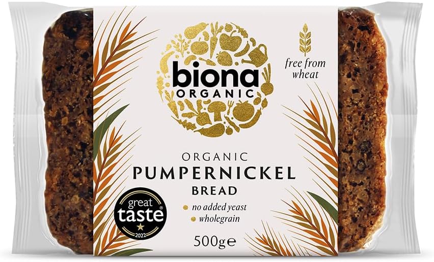 Biona Pumpernickel bread Organic 500g (Pack of 9)