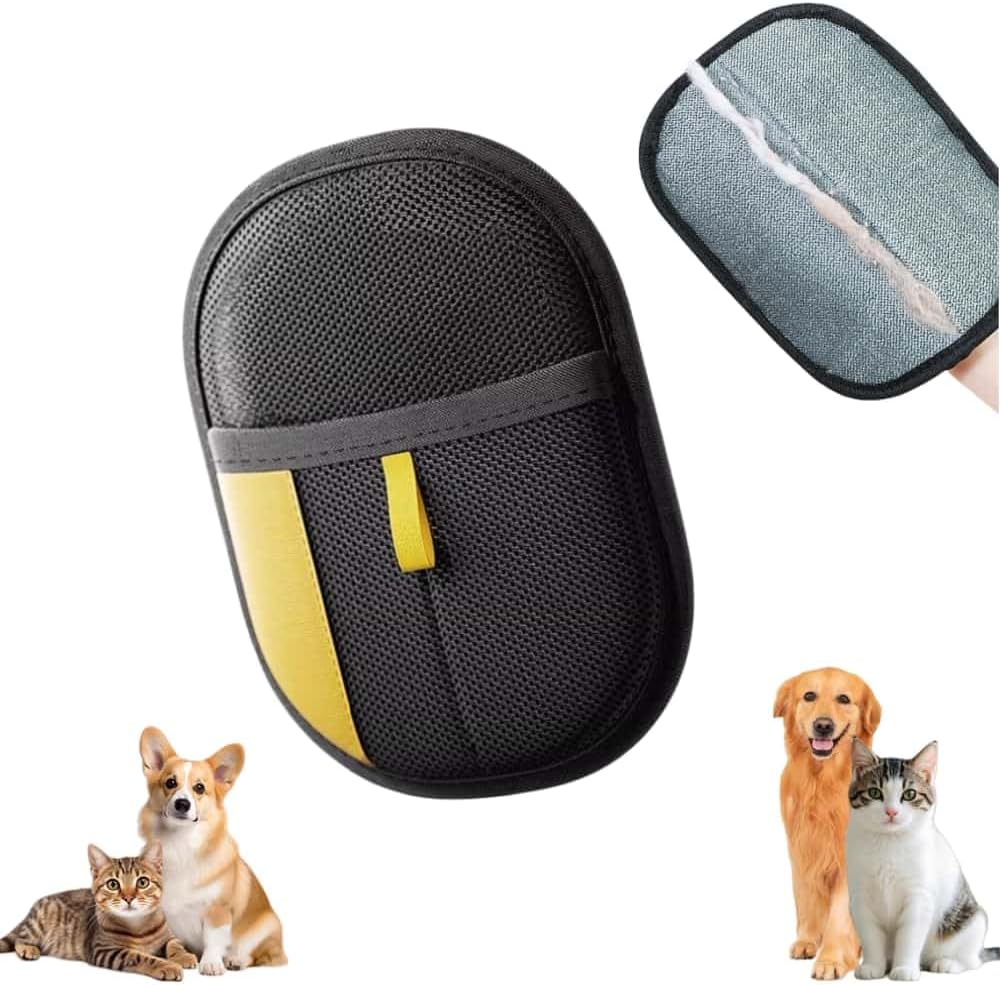 Pet Removal Gloves for Dogs & Cats, 2025 New Upgrade Reusable Pet Hair Remover Gloves (1pcs)