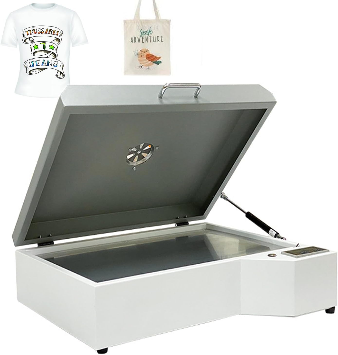 Professional Dtf Curing Oven with Heating,1000w A3+ Size (35x49.5cm) for Film & Powder,Digital Pid Control 0-300°c,999s Timer,Commercial Garment Printing Equipment