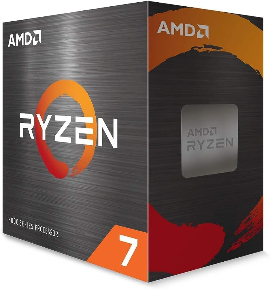 AMD Ryzensets 7 5800X Processor (8 Cores/16 threads, 105W TDP, AM4 socket, 36 MB Cache, 4,7Ghz max boost frequency, no cooler)