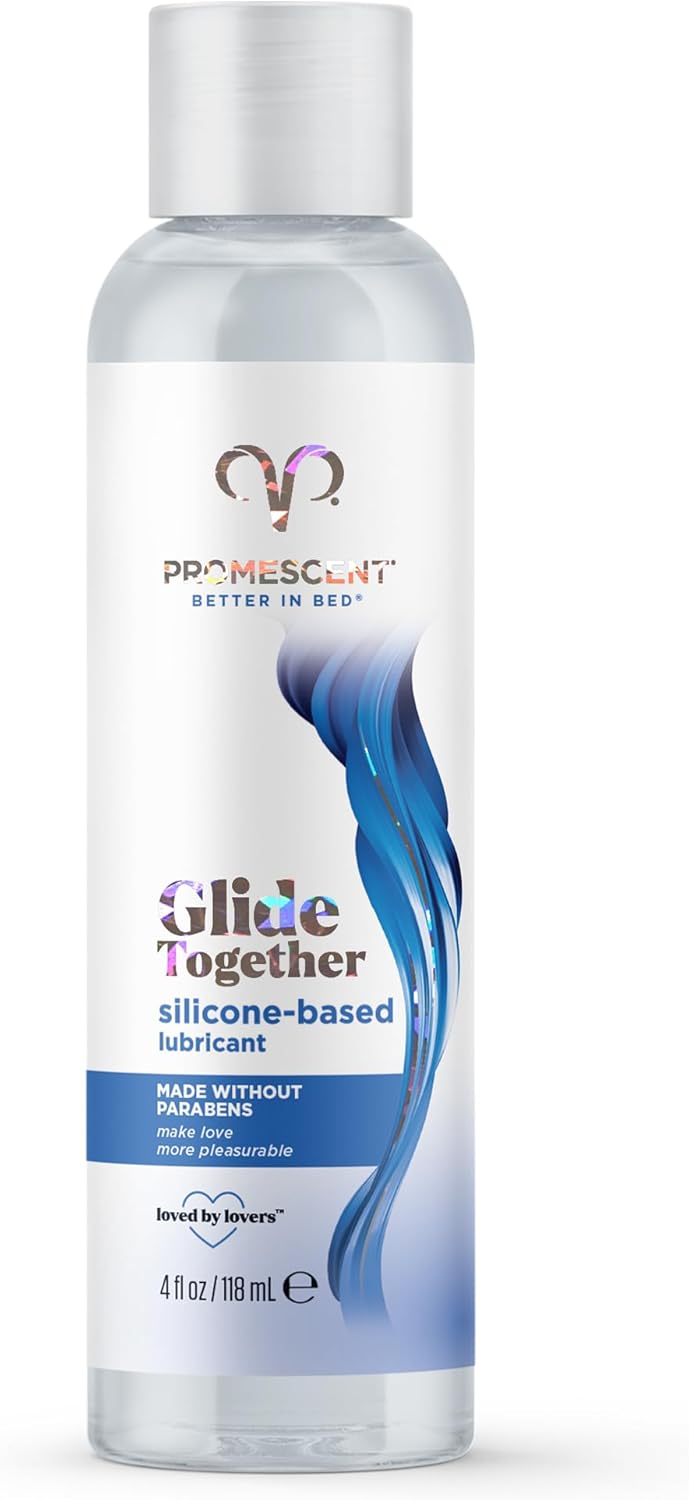 Promescent Silicone Lube, Premium Lubricants for Privacy, Sex Lube for Men & Women, Personal Lube, Non Sticky Anal Lubricant, Sex Accessories for Adults Couples, Personal Lubricant (4 oz)