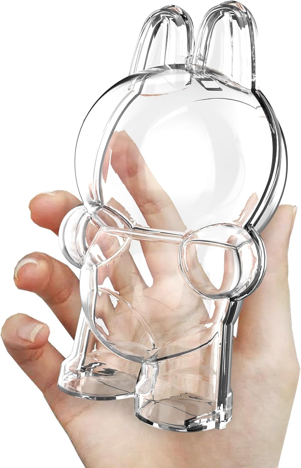 Protective Case Compatible with Standing - Clear Collector Storage Box with Silicone Strap,Dustproof Scratch-Resistant for Standing (Figure Not Included)