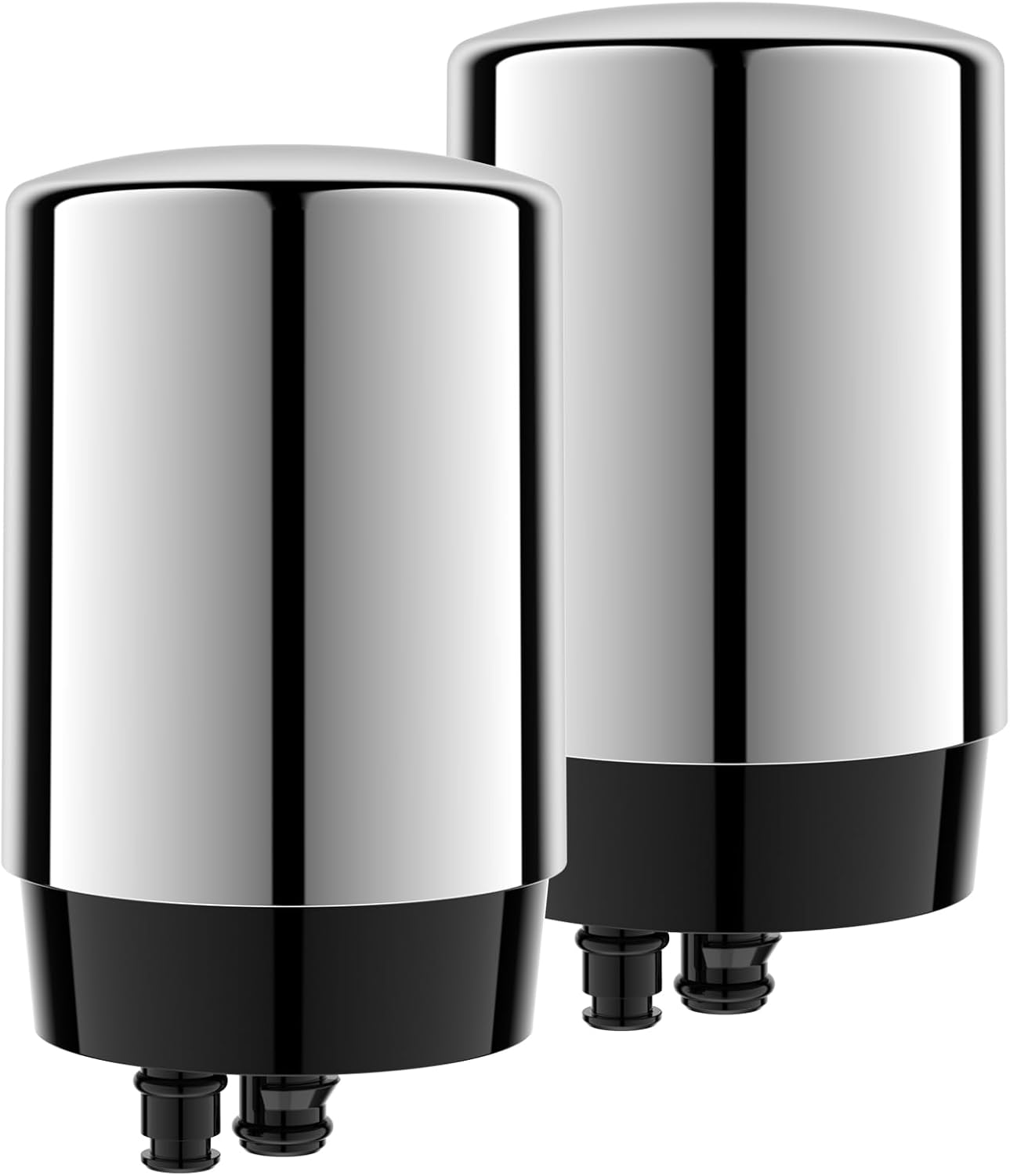 2-pack Faucets Filter Cartridge Replacement, Compatible with Brita® Faucet Water Filtration System, Brita® 36311, 36313, FR-200, FF-100, Silver