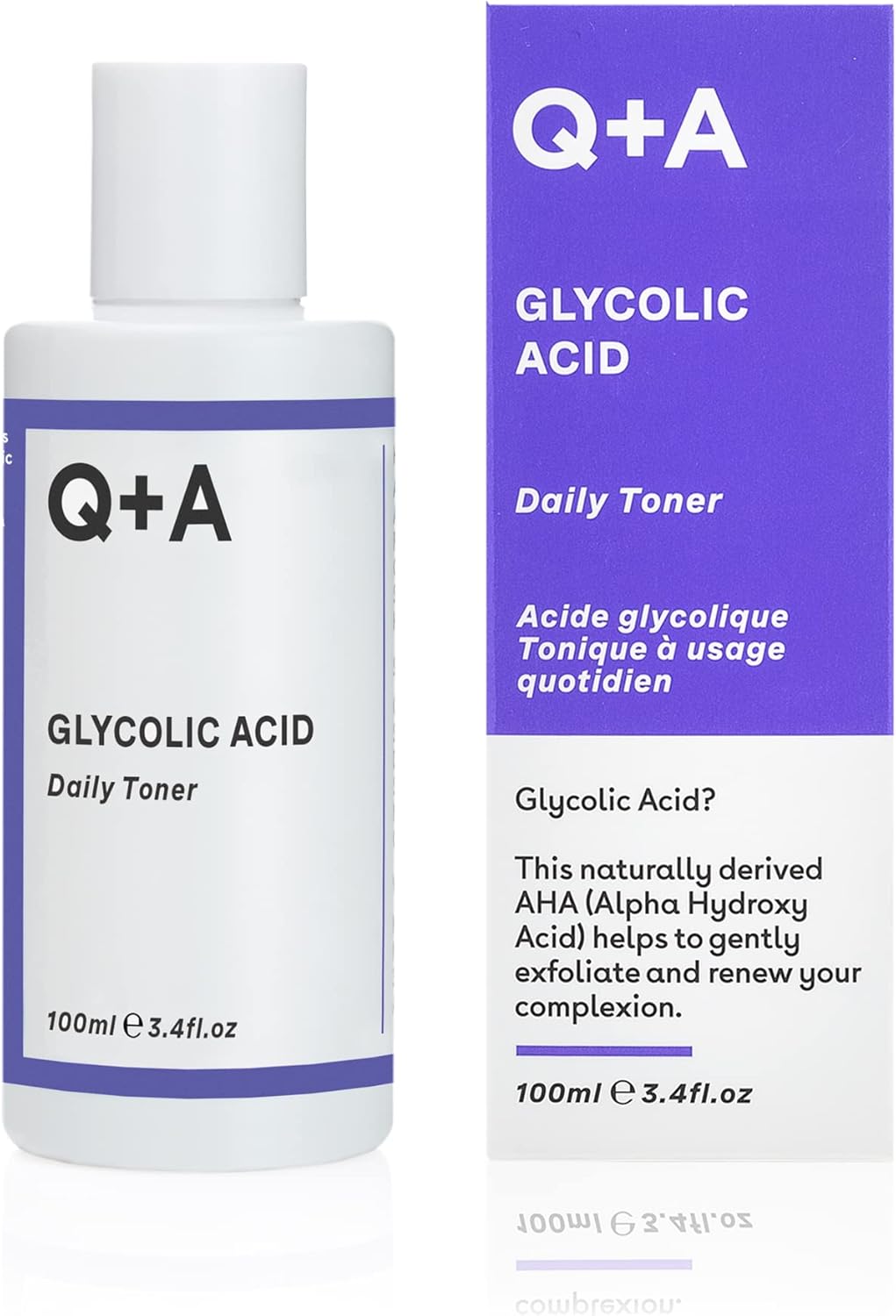 Glycolic Acid Daily Toner, Blend of Super Hydrating and Brightening Ingredients for Silky Smooth Skin. 100ml