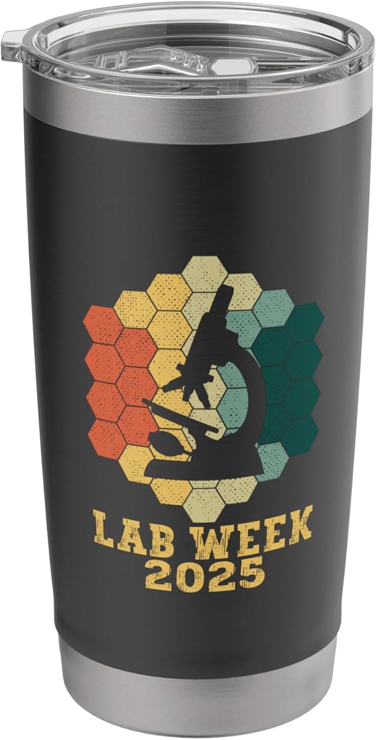 Lab Week 2025 Retro Medical Laboratory Tech Lab Week Stainless Steel Insulated Tumbler