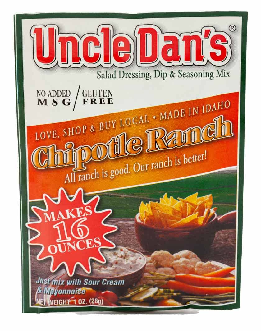Uncle Dan's Chipotle Ranch Dressing | Singles Packet – 1oz (Pack of 1)