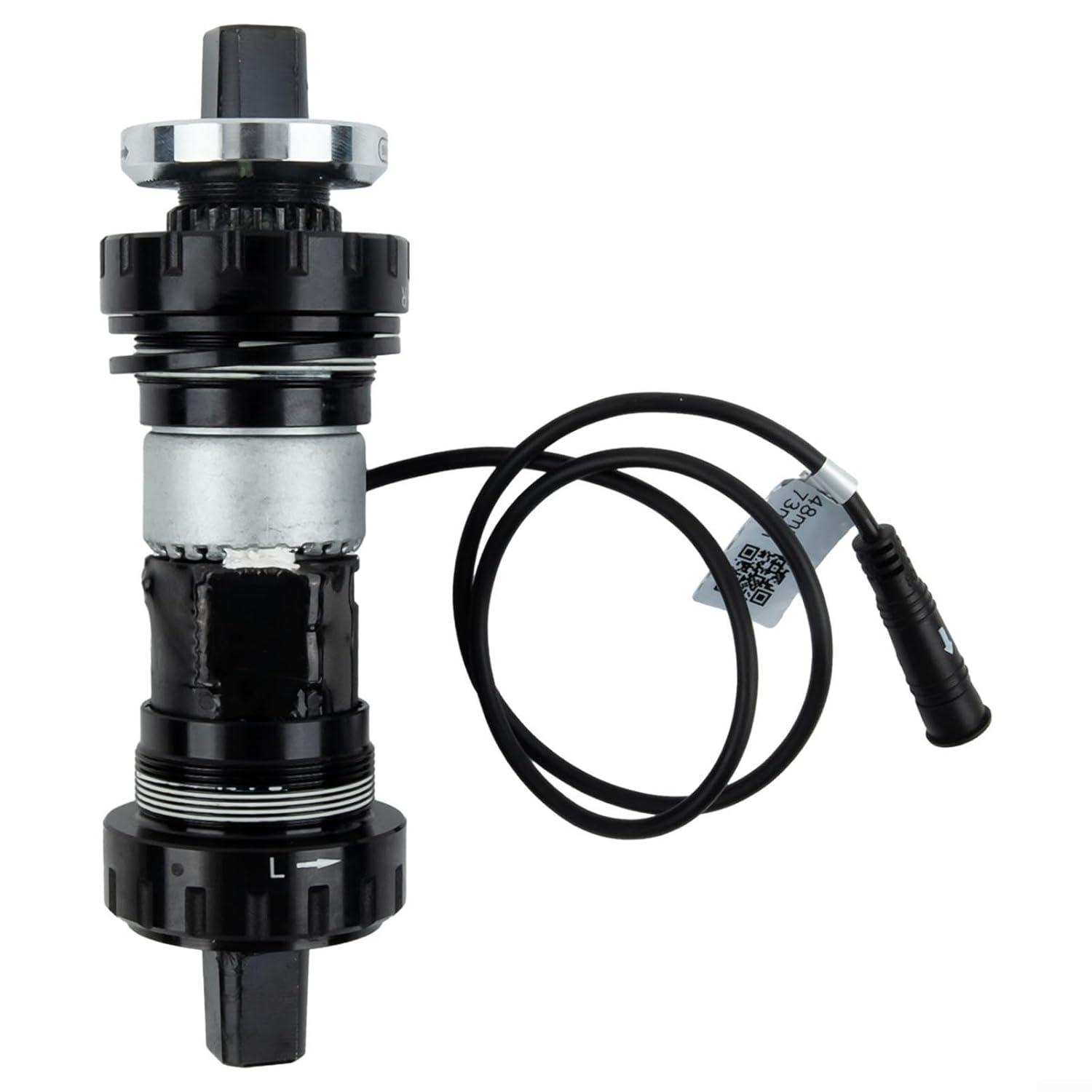 Hasaller Electric Bicycle Torque Sensor Center Axles Electric Bike Mi-d Drive Motor Torque Sensors Replacement Part E-Bike Power Assist Sensor Center Axle Kit with 6Pin Connection for Bafang E-Bike