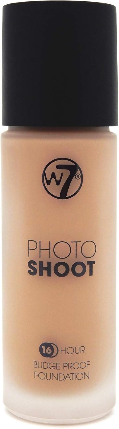 W7 Photo Shoot 16Hr Natural Beige Liquid Foundation, 28 ml