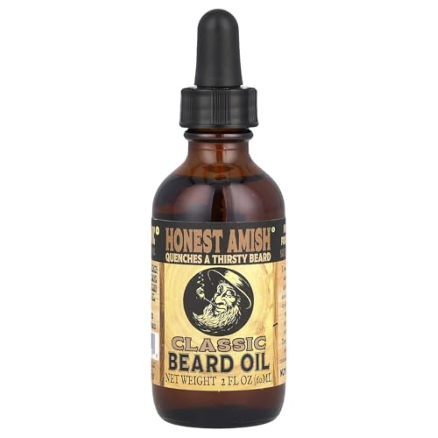 Honest Amish Beard Oil for Men, 7+ Natural Oils, Mineral Oil Free, 2 Oz