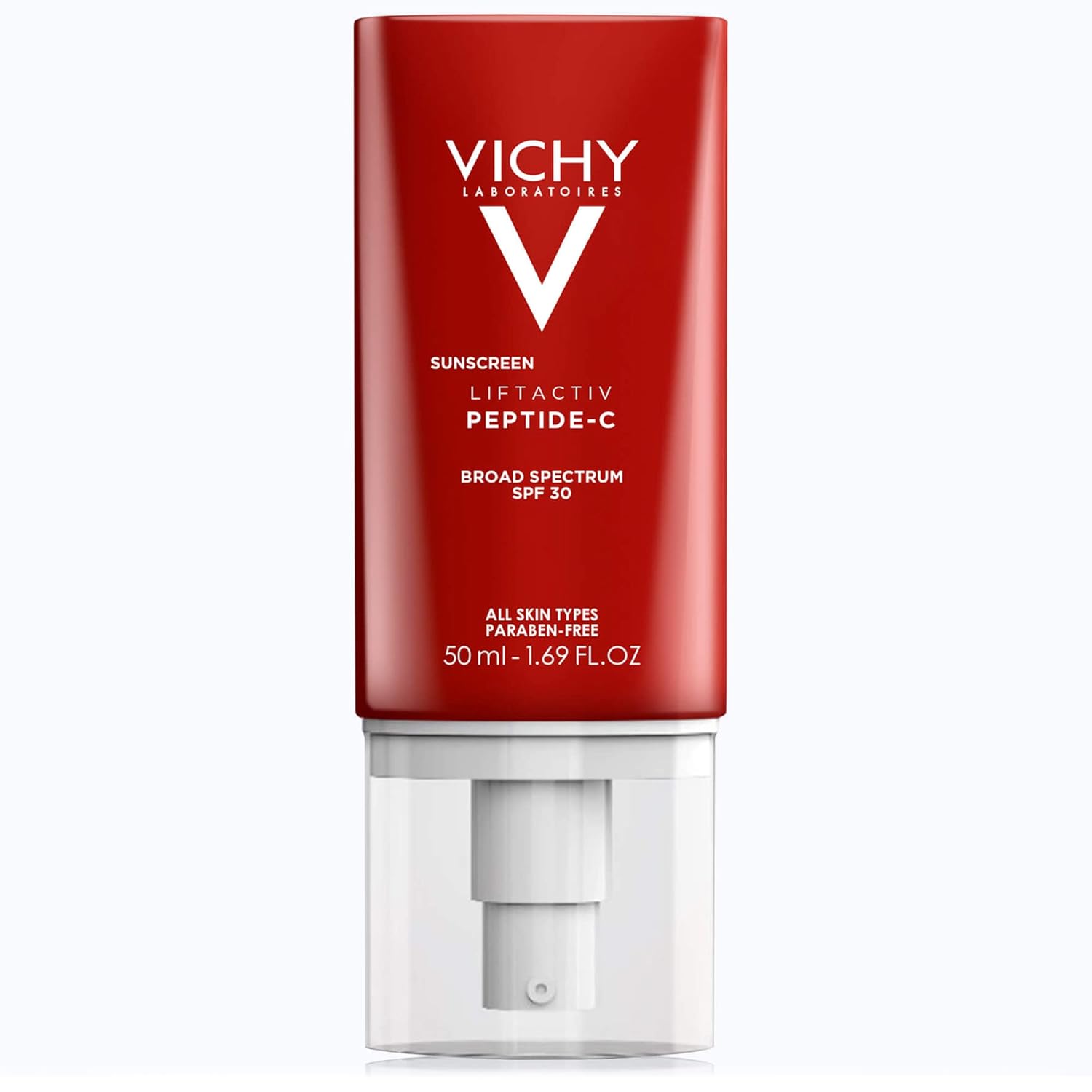 Vichy LiftActiv Peptide-C Face Sunscreen Moisturizer with SPF 30, Anti Aging Face Cream with Peptides & Vitamin C, Skin Brightening for Dark Spots and Age Spots, Moisturizing Sun Protection