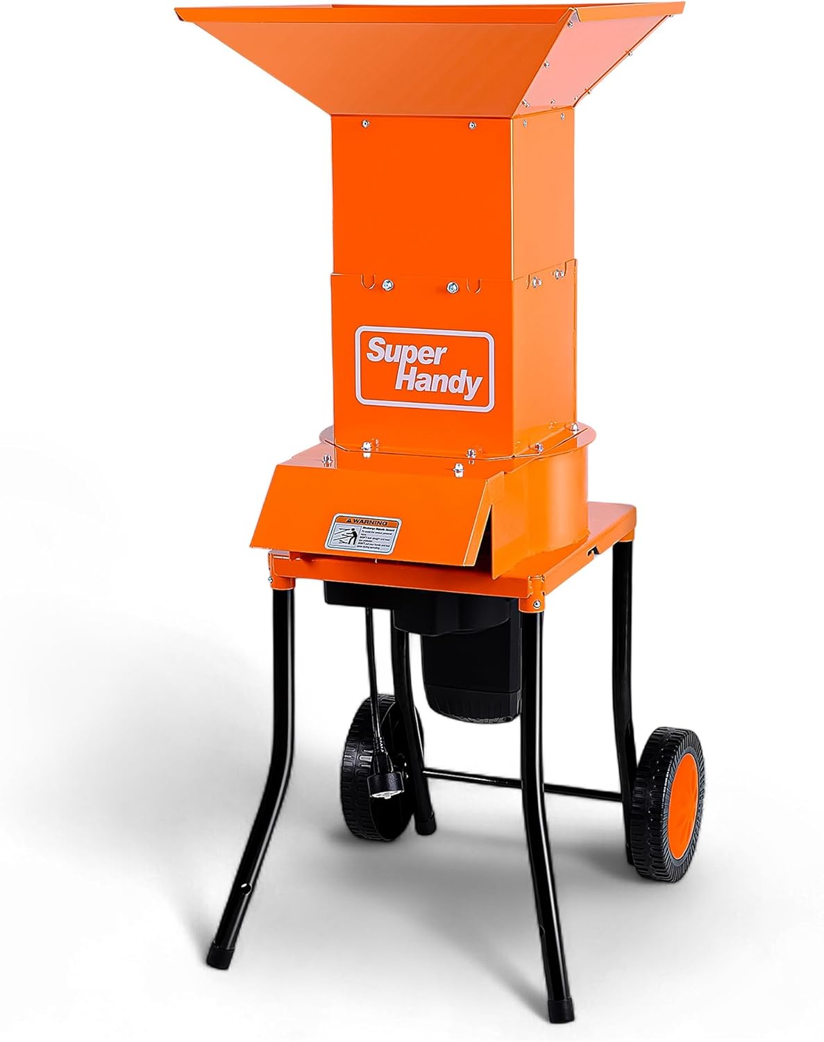 SuperHandy Leaf Mulcher Shredder Electric Waste Management Heavy Duty 120V AC 11" Inch Cutting Blade 0.5" Inch Cutting Capacity for Leaves, Grass, & Clippings