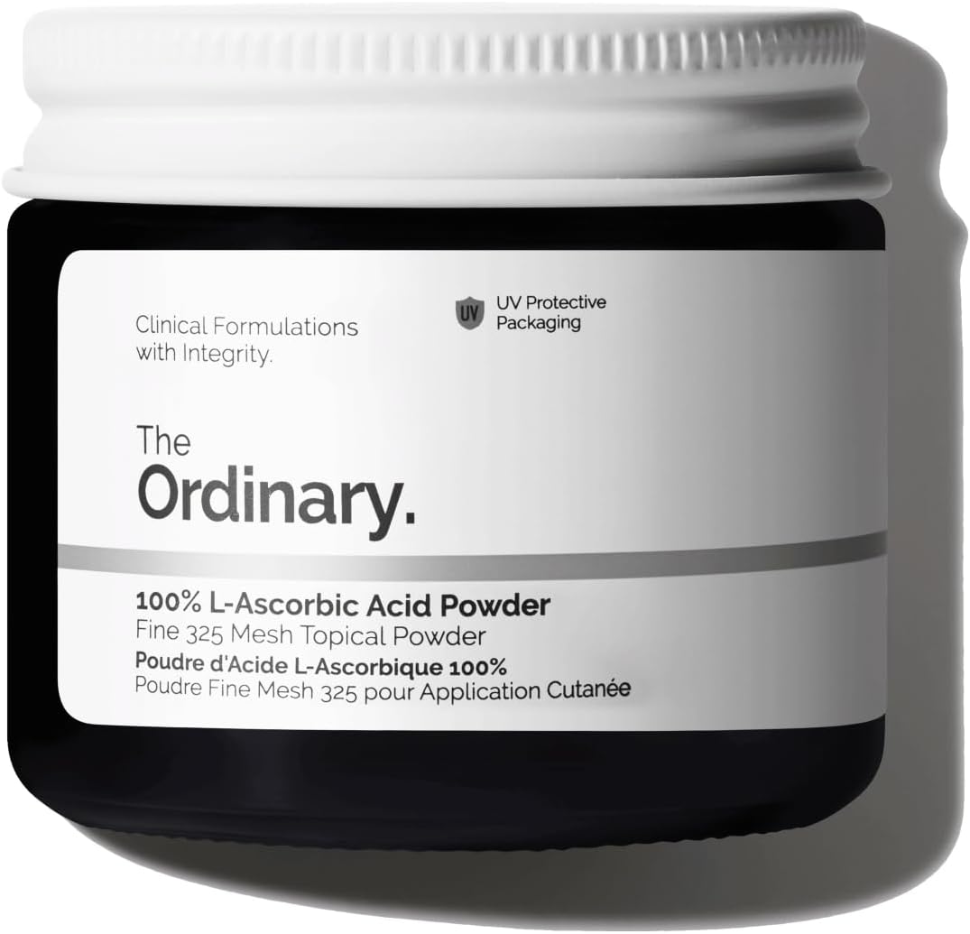 The Ordinary 100% L-Ascorbic Acid Powder, Vitamin C Treatment for Brightening & Anti-Aging, 20g