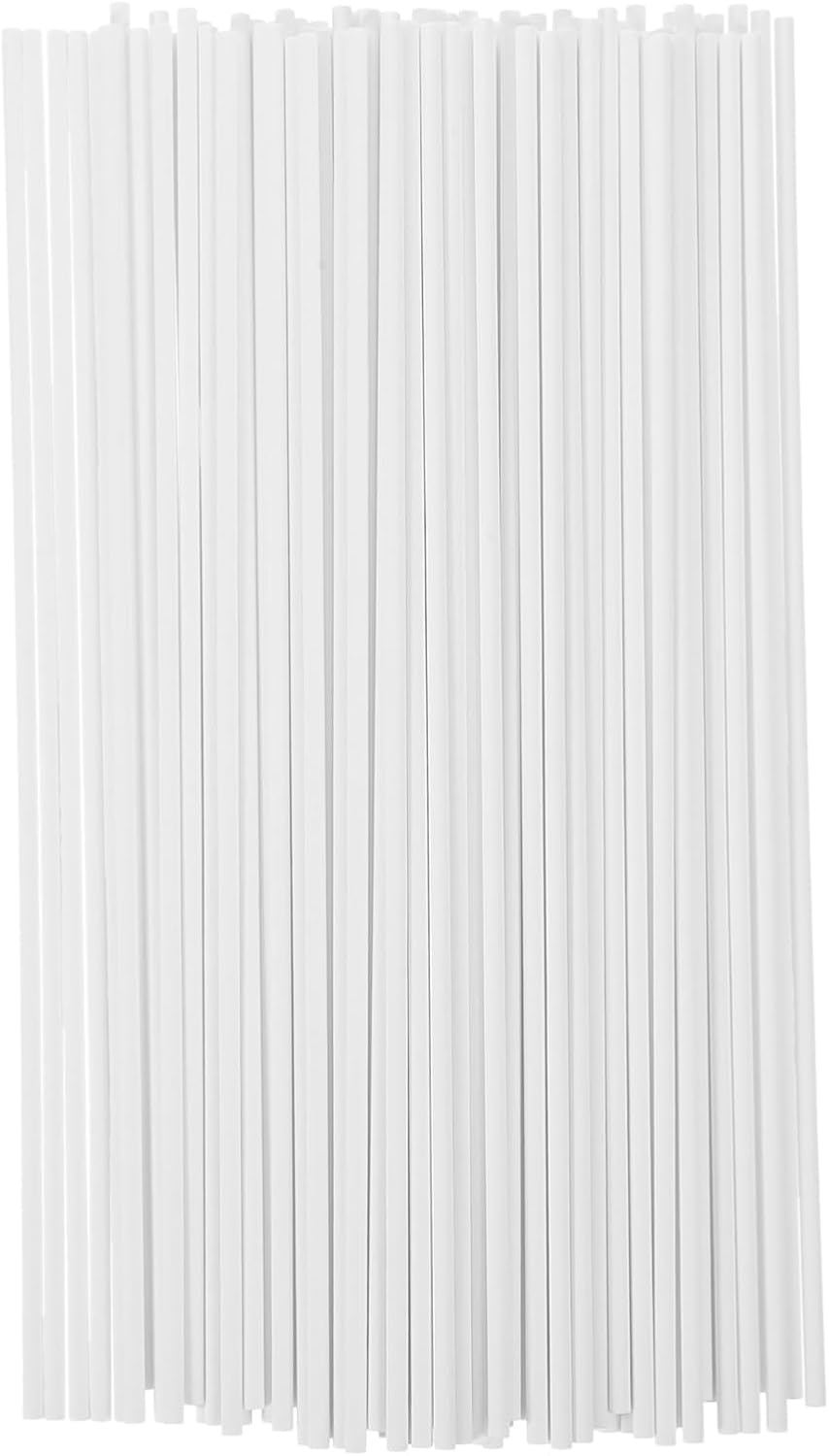 ULTECHNOVO 100pcs DIY Cake Stick Lollipop Stick Candy Bulk Sucker Lollipop Treat Paper Material