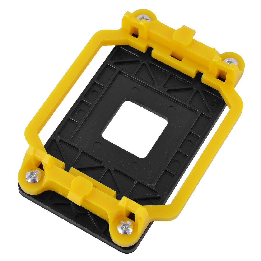 sourcing map CPU Fan Cooler Bracket AMD Retention Bracket Heatsink Holder Motherboard Back Plate for AMD Socket AM2 AM3 FM1 FM2 FM2+, Yellow