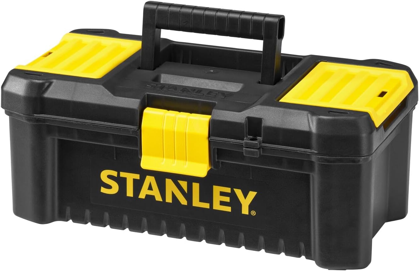 Stanley STST1-75514 Toolbox "Essential" with plastic latches, Black/Yellow
