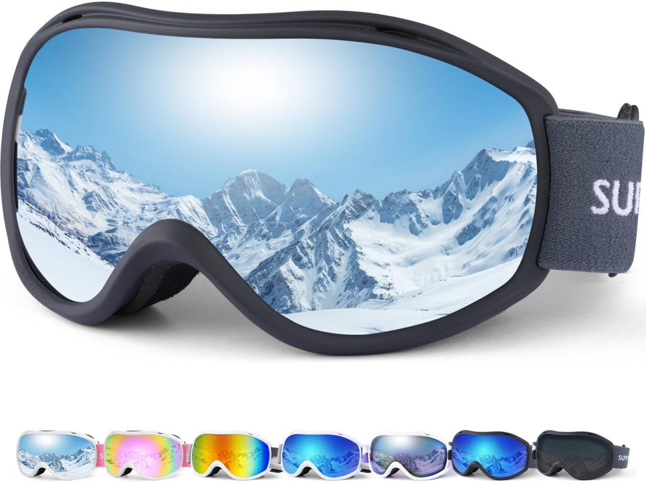 Supertrip Ski Goggles for Men Womens Anti-fog skiing goggles UV Protection Snow Snowboarding Goggles for Adult Youth