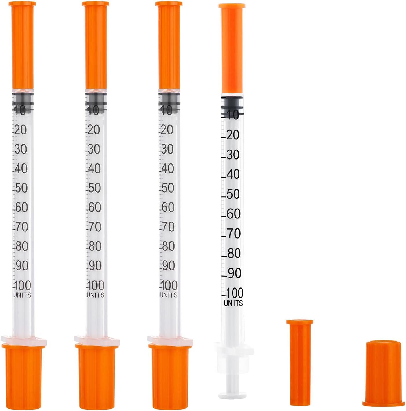 20pcs/Pack 1ml Syringes with 31G(6mm)Tools Plastic Tube, Lab Measuring Supplies, Individually Packed