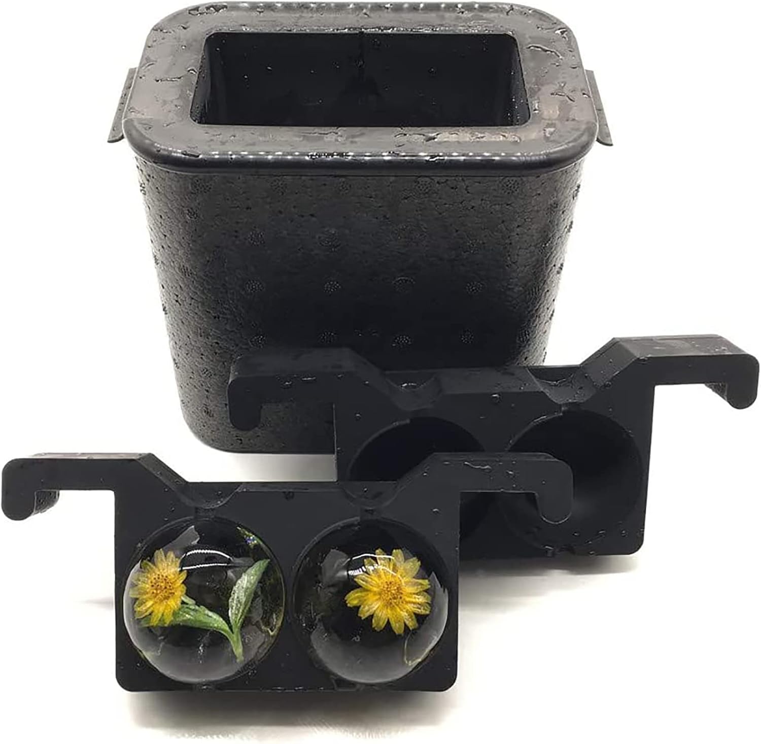 Crystal Clear Ice Ball Maker, Clear Ice Maker Machine, Clear Ice Spheres for Whiskey with 2 X 2.36in Ball Capacity, Ice Ball Maker for Homemade DIY