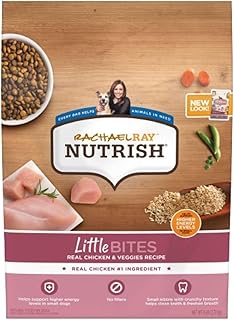 Nutrish Rachael Ray Little Bites Dry Dog Food, Chicken & Veggies Recipe for Small Breeds, 6 Pounds