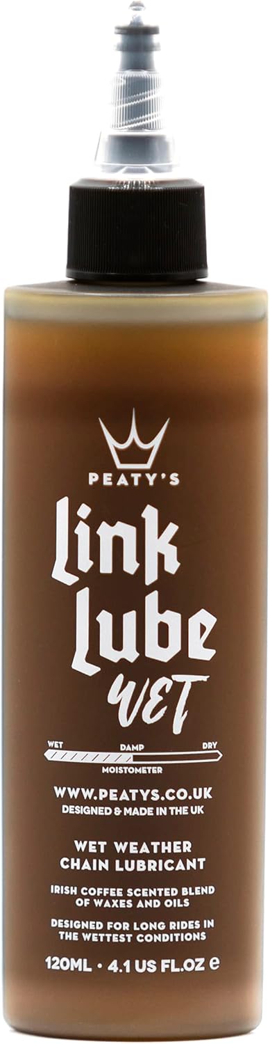 Peaty’s Link Lube Wet Weather Chain Oil – Biodegradable Bike Chain Lubricant for MTB, Road & Gravel, Bespoke Blend Engineered To Prevent Rust & Corrosion, Ultra-Smooth Drivetrain in Wet Conditions
