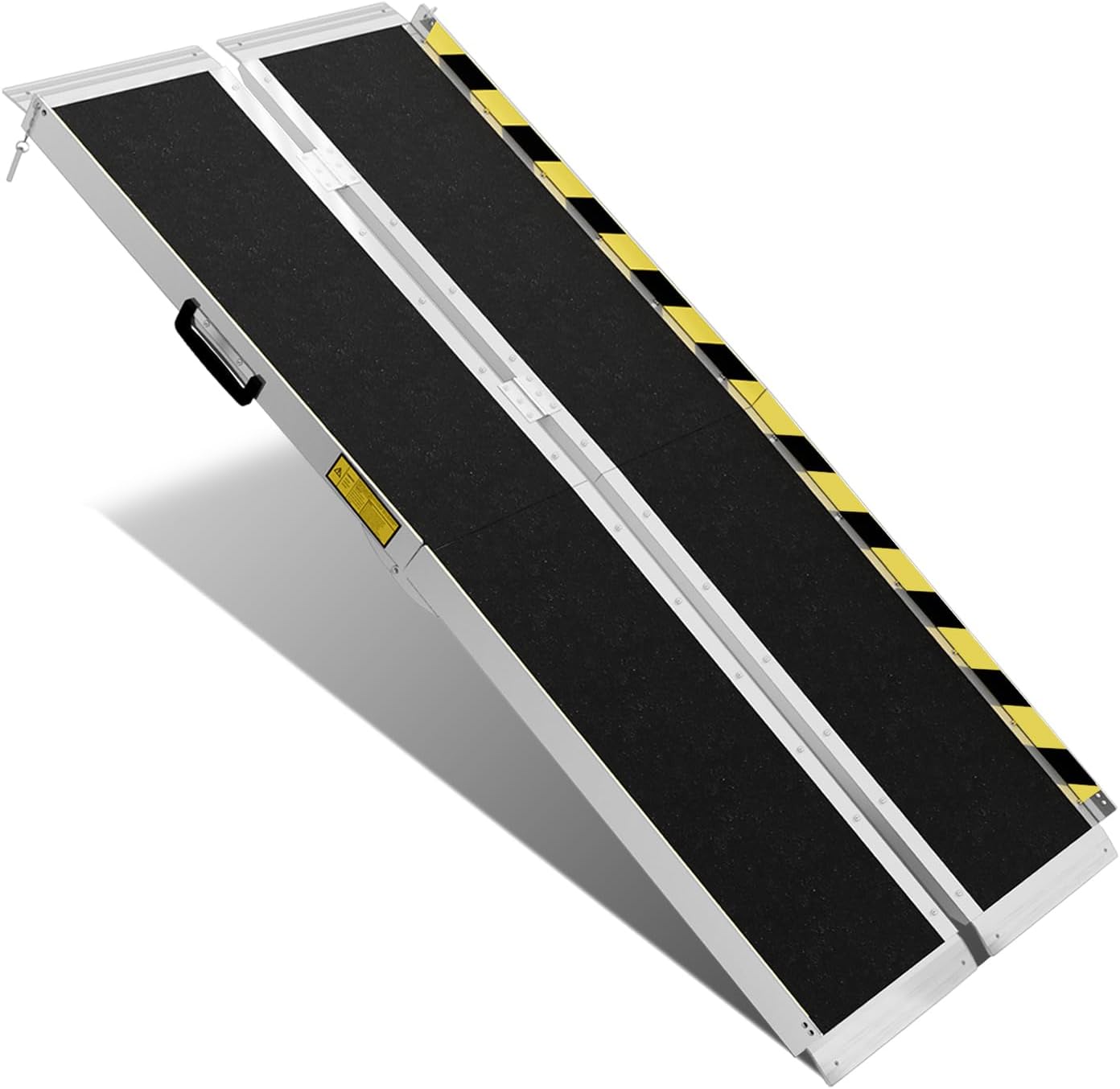 Protable Wheelchair ramp 6FT,Non-Slip Folding Aluminum Handicap Ramps,Threshold Ramps for Home,Holds up to 600lbs,Wheelchair ramp for Steps,Stairs,Doorways (6FT Useing Height 6-18inch)