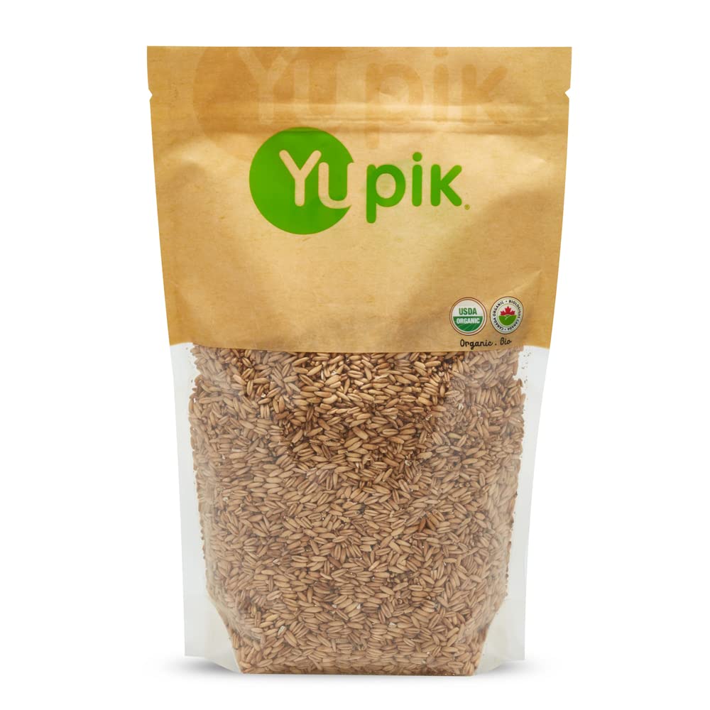 Yupik Organic Whole Oat Groats,2.2 lb (35.2 oz), Non-GMO, Vegan, Kosher, Raw, Whole Grain Oats, Salt-Free, Nutty Flavor, Good Source of Fiber, Ideal for Baking & Cooking