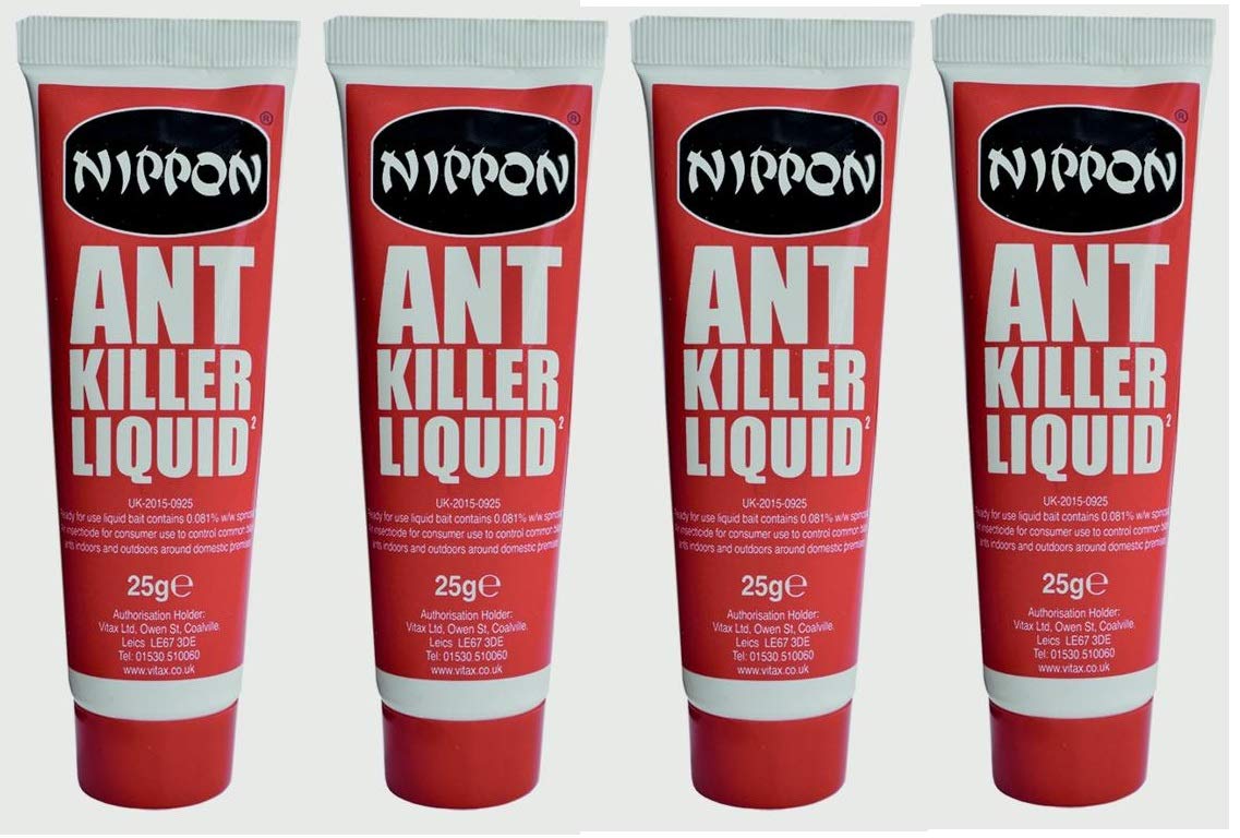 4 X Vitax Nippon Ant Killer Liquid 25g