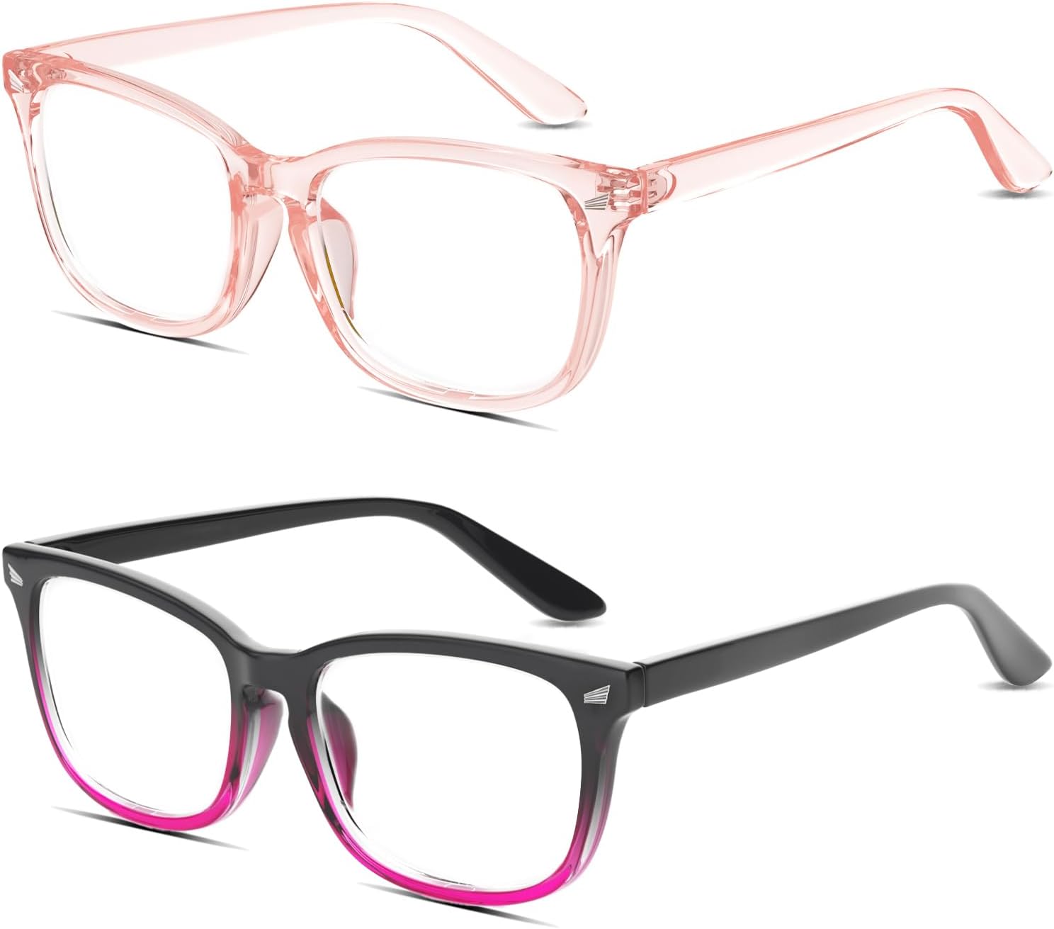 COOLOO Blue Light Blocking Glasses, Gaming Computer Glasses Anti Glare Headache Eyes Strain Glasses with Blue Light Filter, Super Light Weight Fashion