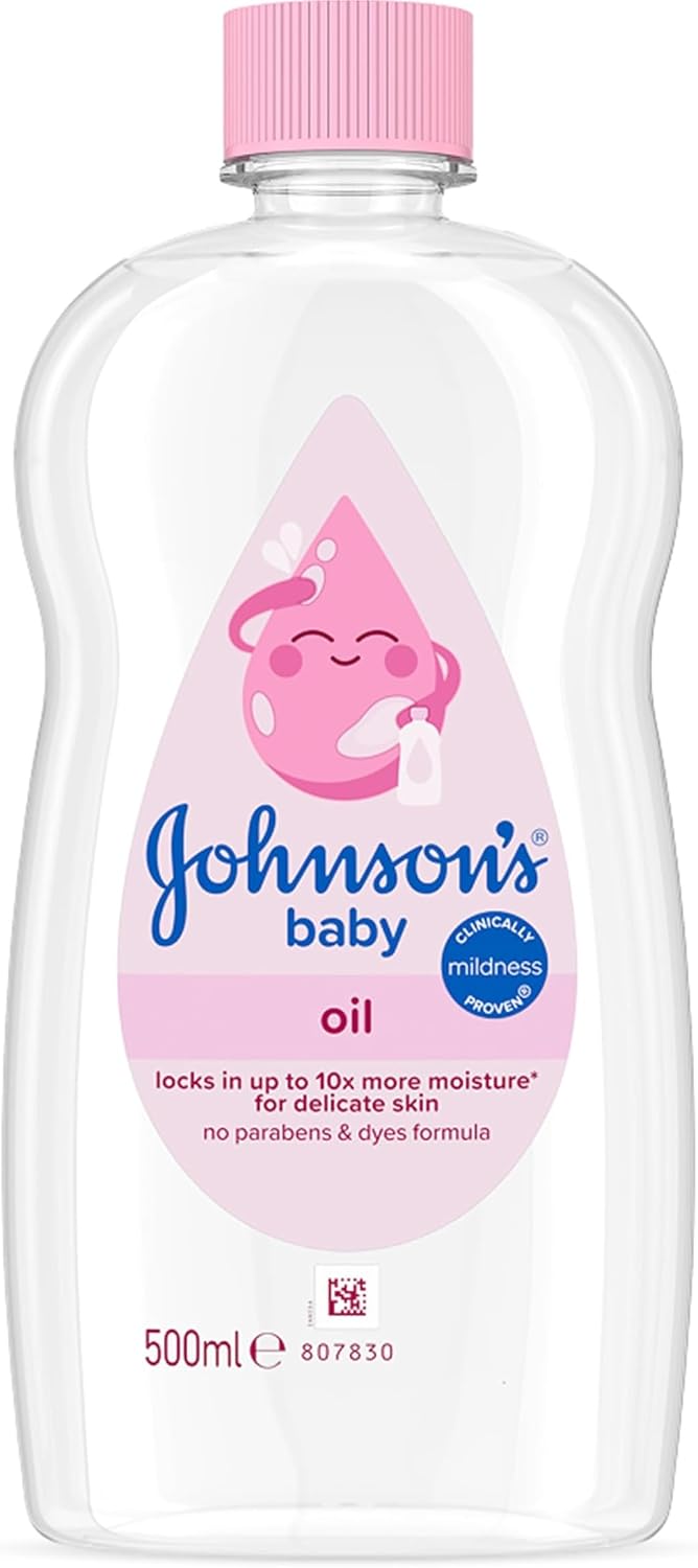 Johnson's Baby Oil 500 ml (Pack of 1) CLINICALLY PROVEN MILDNESS®