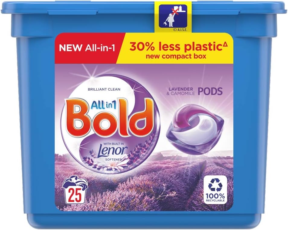 All-in-1 Pods Washing Liquid Capsules Lavender & Camomile 25 Washes