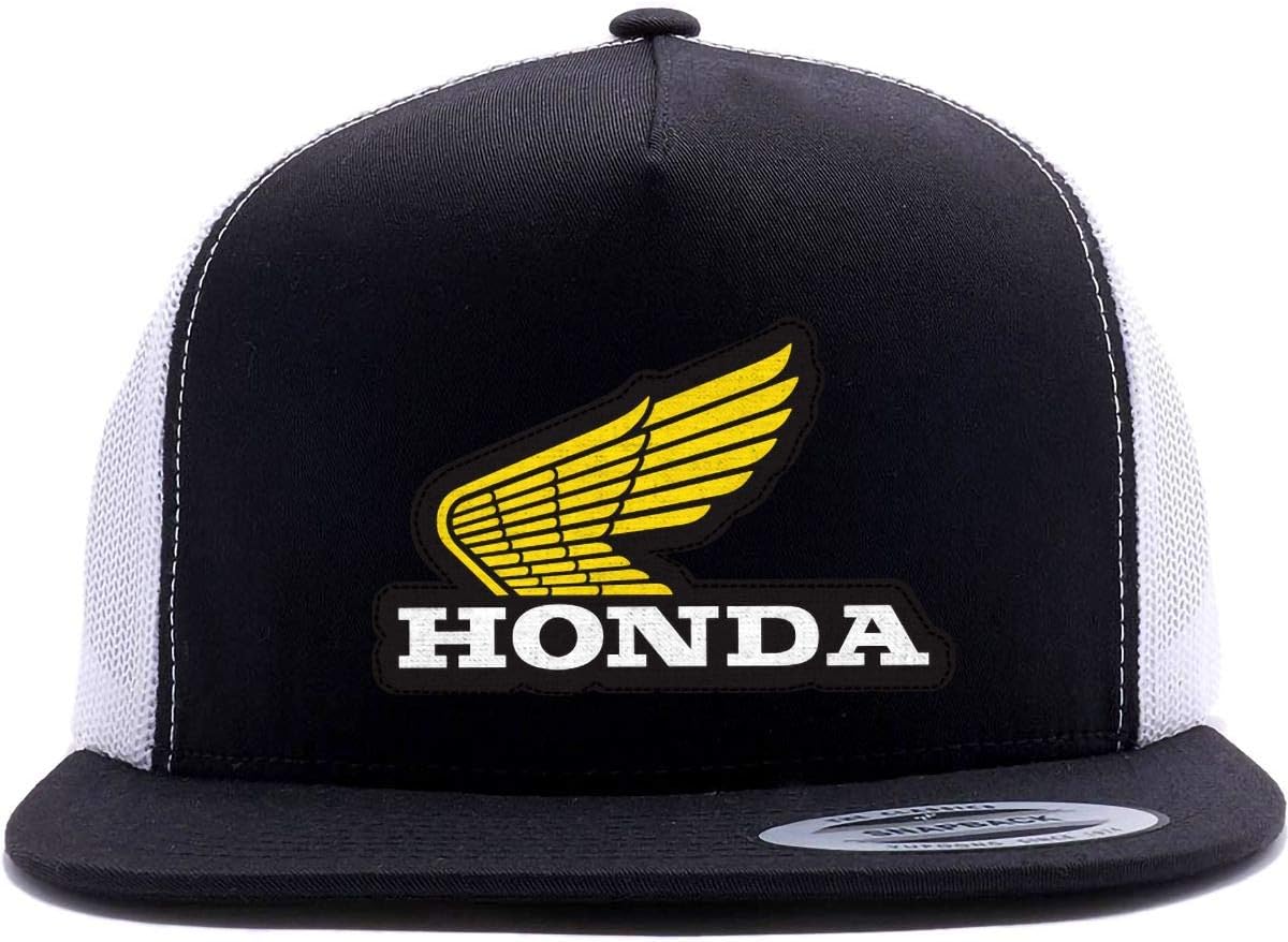 Factory Effex Men's Honda Classic Snapback Hat, Black-White, One Size