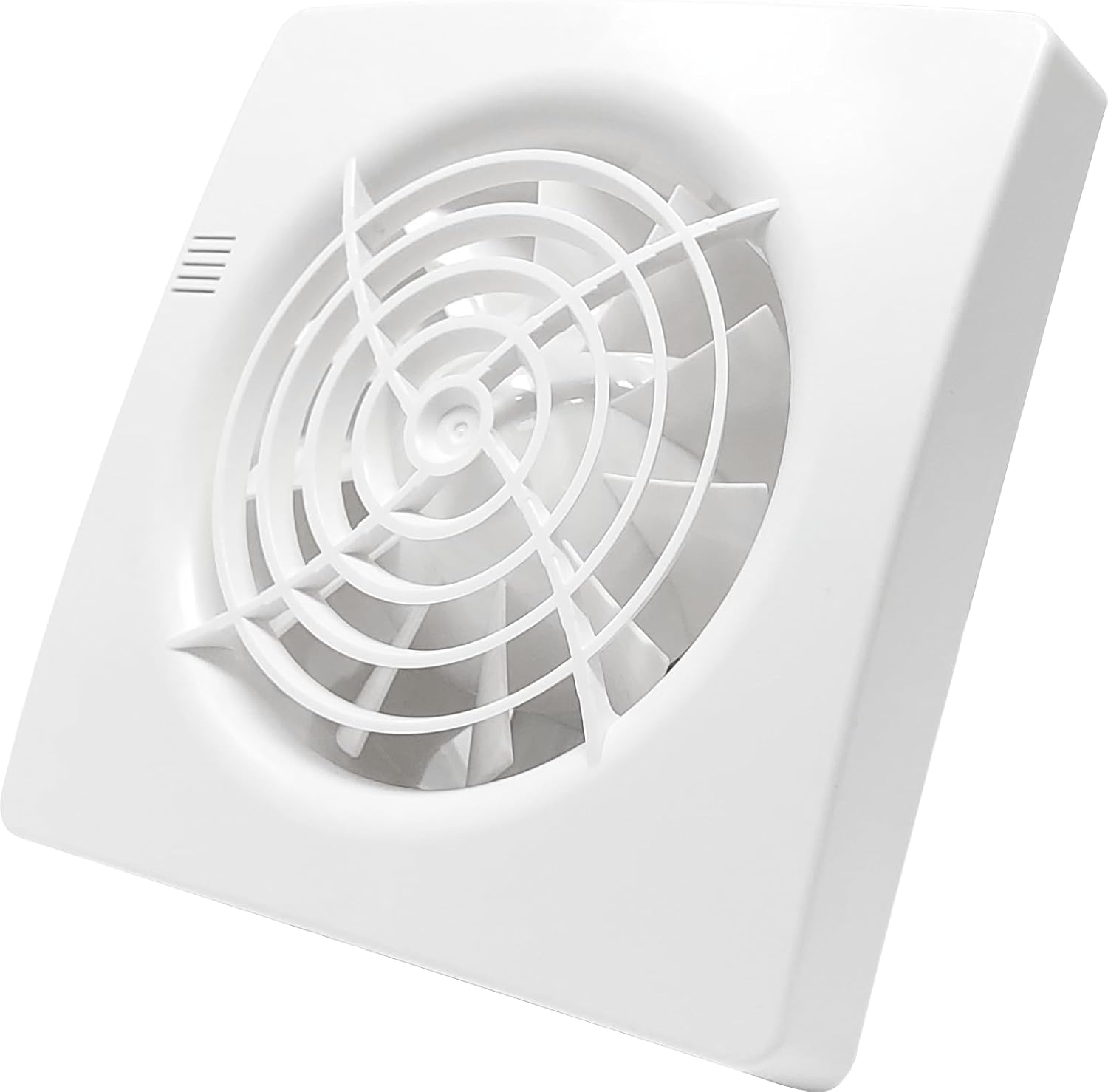 CubeTECH CTEF100t 100mm (4") Quiet Bathroom Extractor Fan with Timer Overrun Delay. White Grill.
