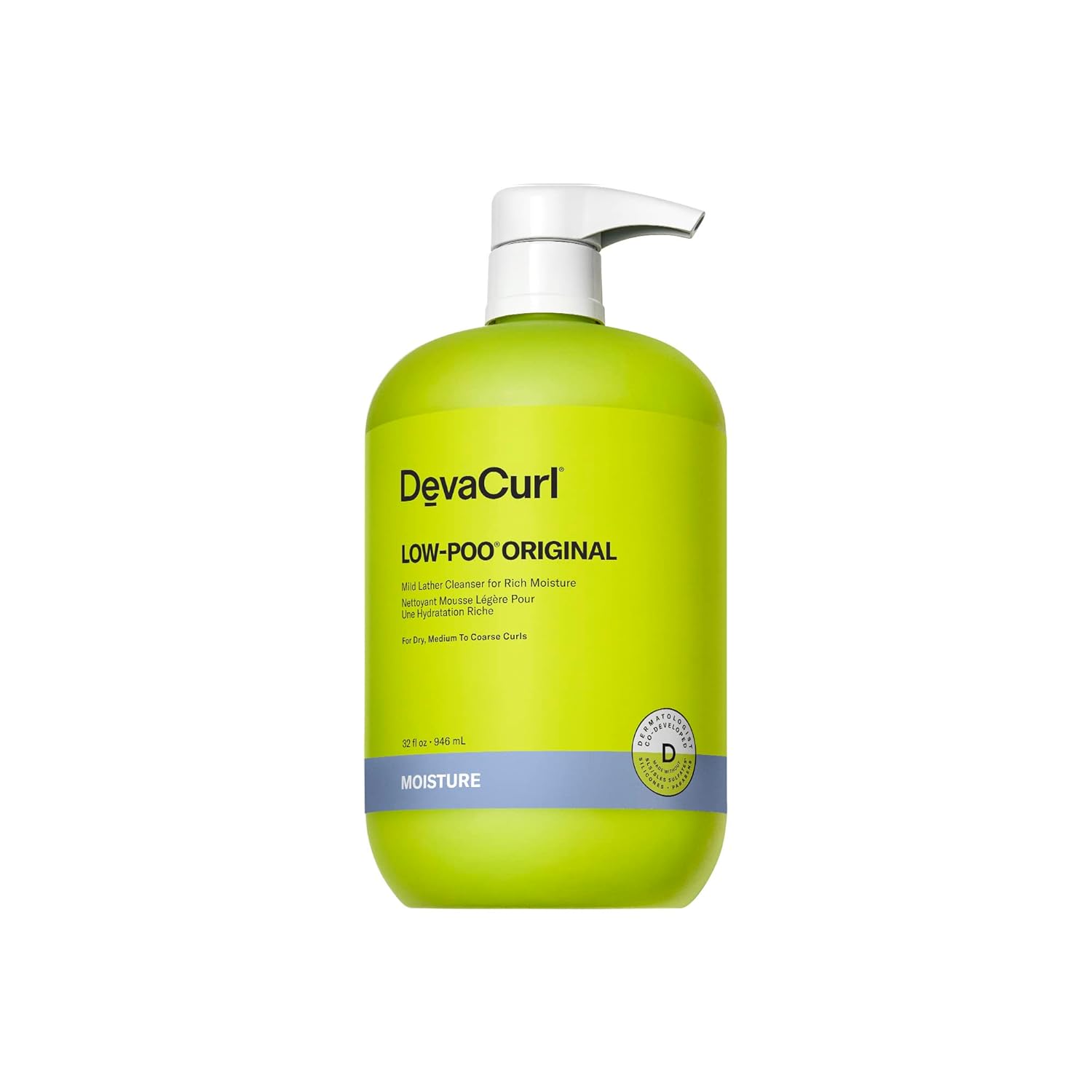 Deva Curl Low-Poo Original Mild Lather Cleanser for Rich Moisture | Hydrates | Enchances Curl Shape | All Curl Types