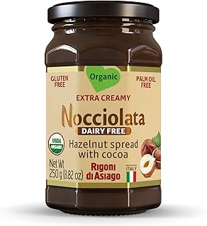 Rigoni di Asiago Organic Dairy Free Extra Creamy Nocciolata Hazelnut Spread, 8.82 OZ (Pack of 1)
