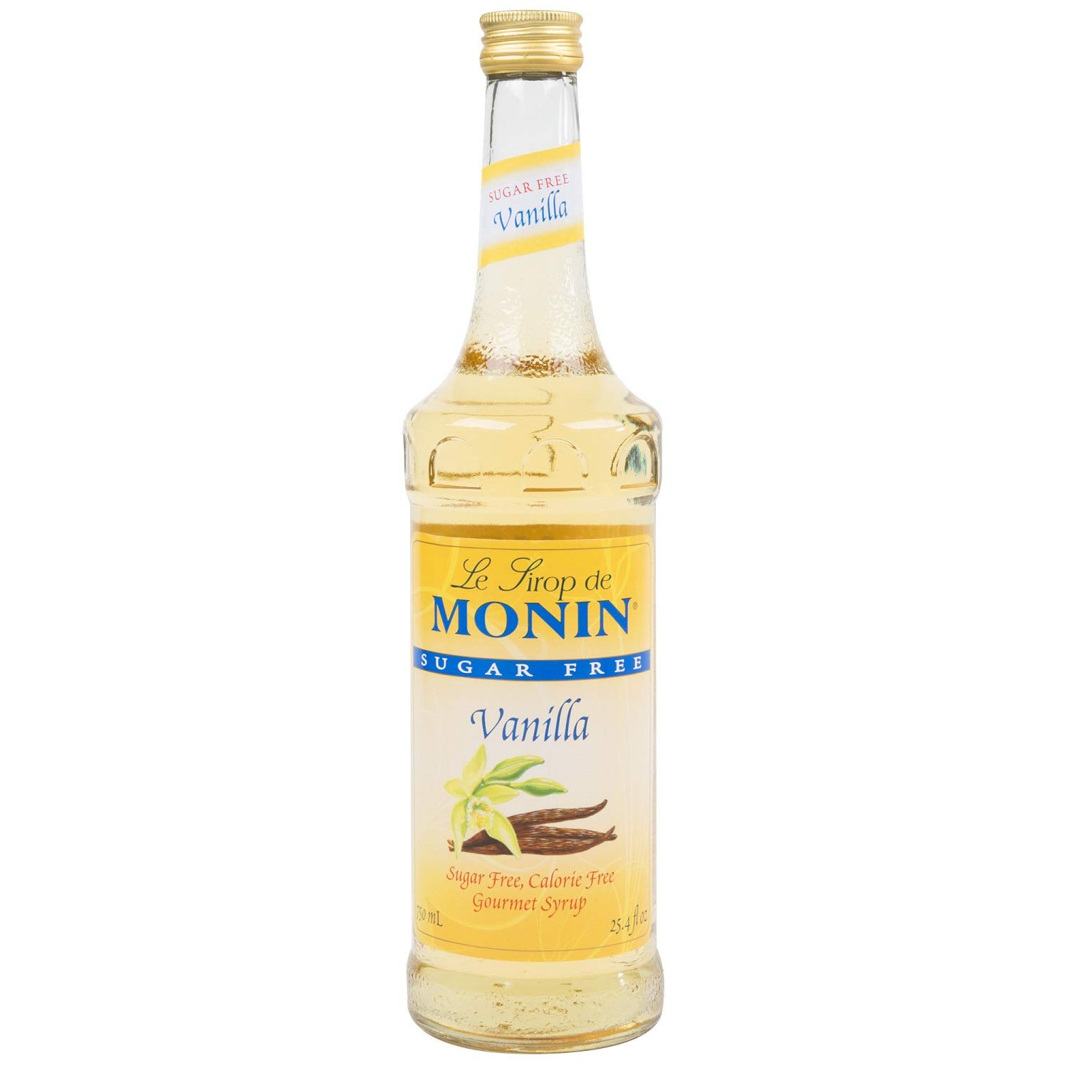 Monin - Vanilla Syrup, Versatile Flavor, Great for Coffee, Shakes, and Cocktails, Gluten-Free, Non-GMO (750 ml)