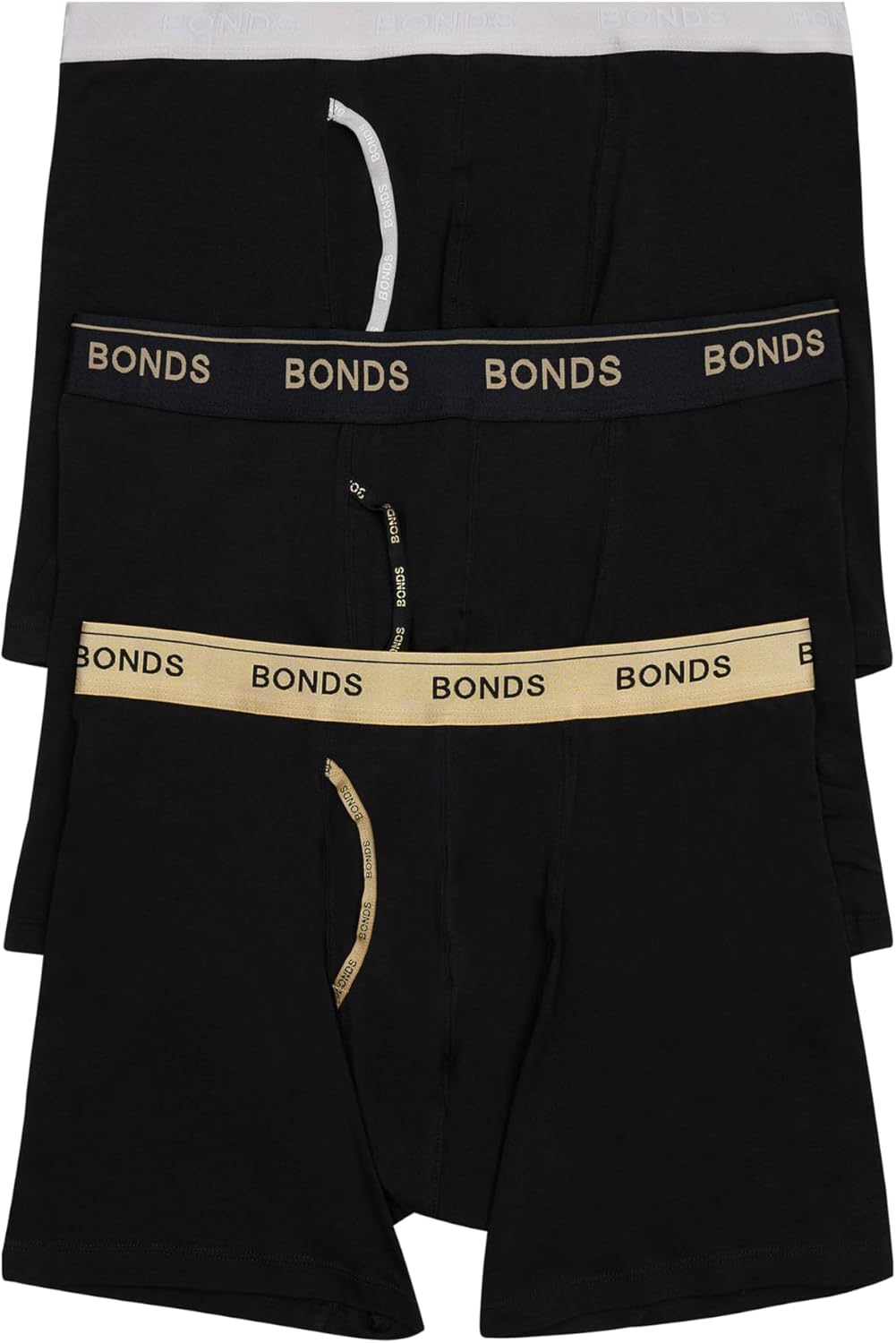 Bonds Mid-Length Guyfront Boxer Brief in Cotton for Men, 3-Pack