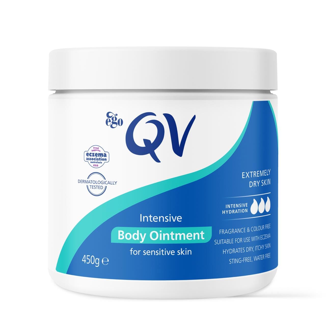 Qv Intensive Body Moisturiser for Extremely Dry Skin (Made in Australia) (450g)