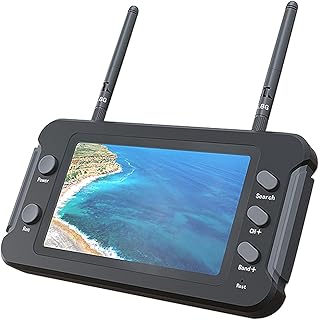 SoloGood FPV Monitor 4.3inch with DVR 5.8Ghz 40CH 800 x 480 IPS Drone Receiver Monitor Built in Battery for FPV Drone RC Cars