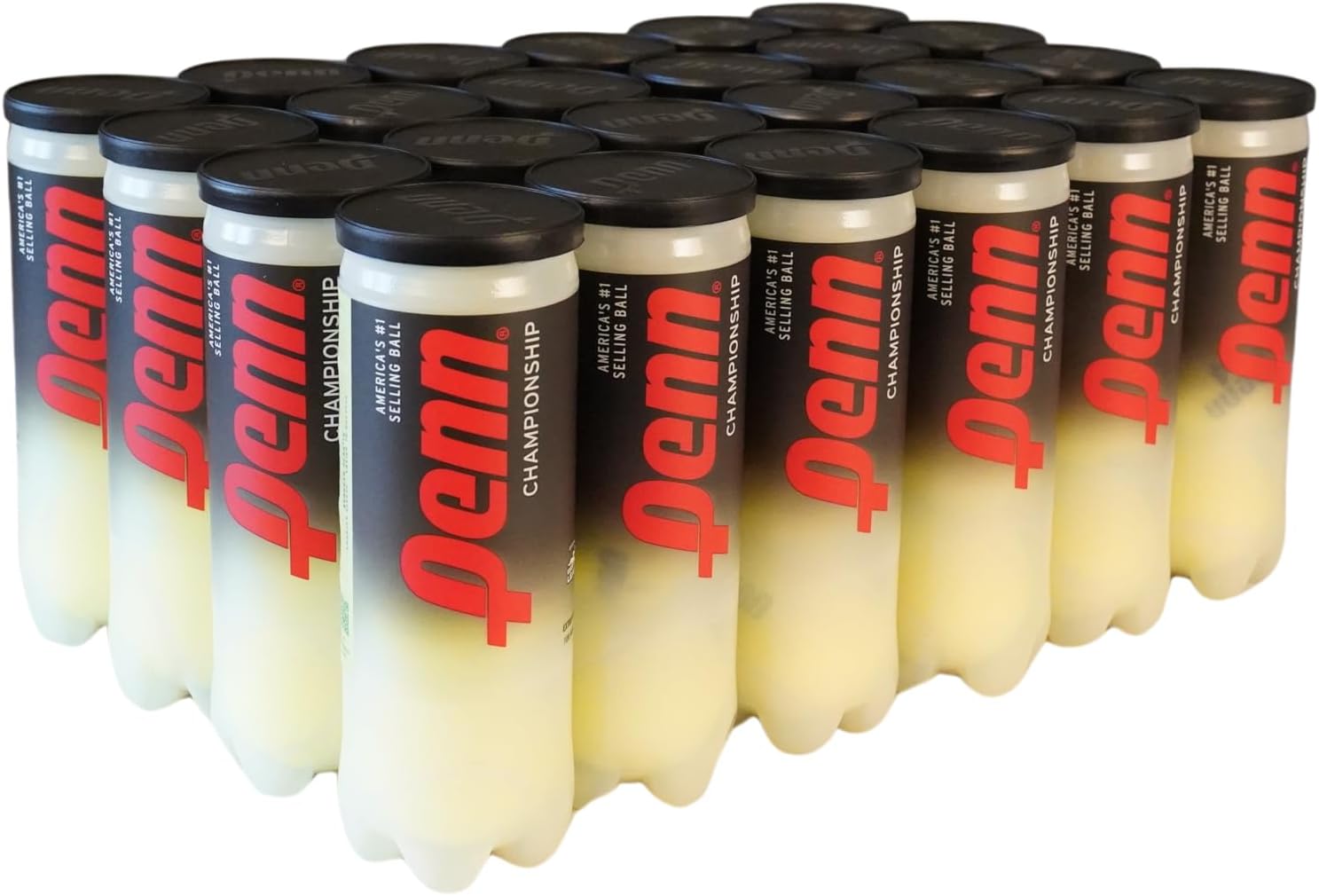 Penn Championship Tennis Balls - Extra Duty Felt Pressurized Tennis Balls - 24 Cans, 72 Balls