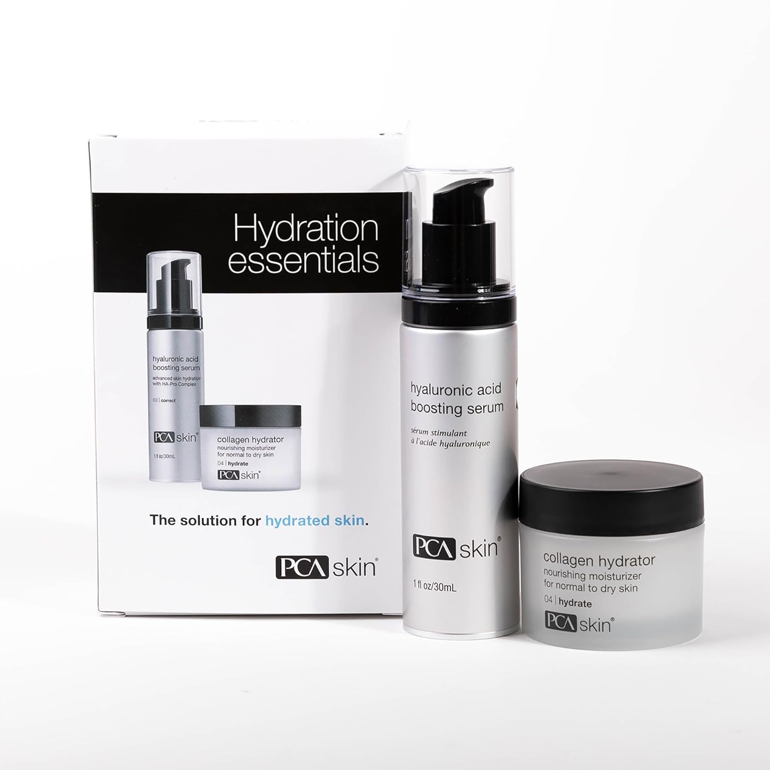 PCA SKIN Hyaluronic Acid Boosting Face Serum, Hyaluronic Acid Serum for Face Made with Niacinamide and Ceramides, Helps Reduce Fine Lines and Wrinkles and Delivers 24-Hour Moisturization, 1 oz Pump