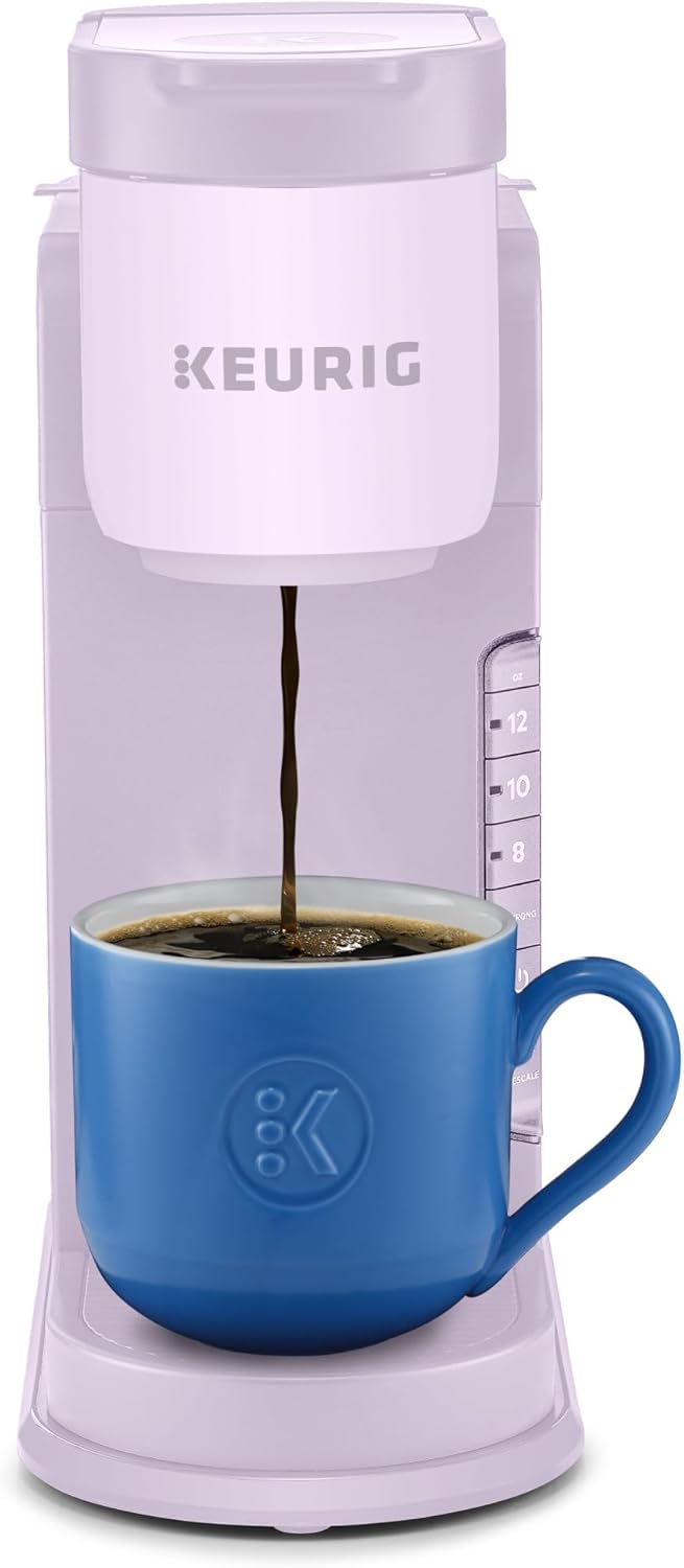 Keurig K-Express Single Serve K-Cup Pod Coffee Maker, 3 Brew Sizes, Strong Button Feature, 42oz Removable Reservoir, Lavender