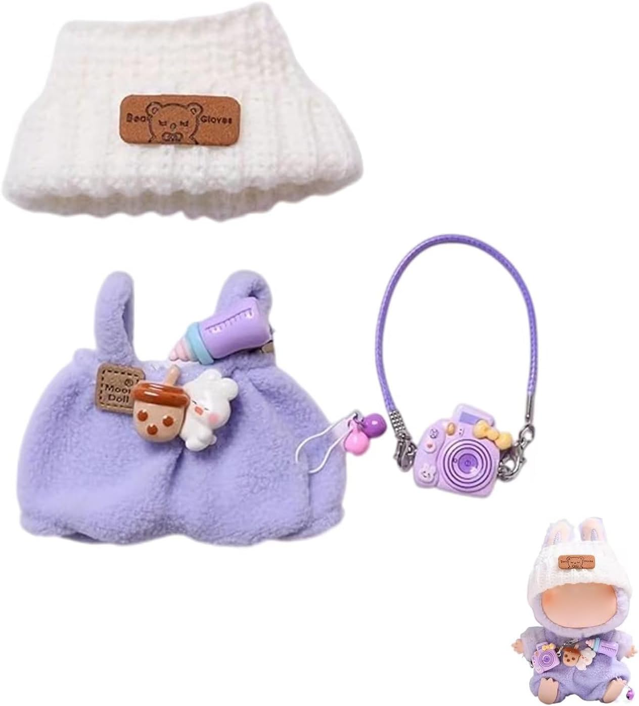 2025 New Clothes for Labubu Outfit, Exquisite Accessories for Labubu,Cute Clothes Set for 17 cm Labubu Accessories (#A)