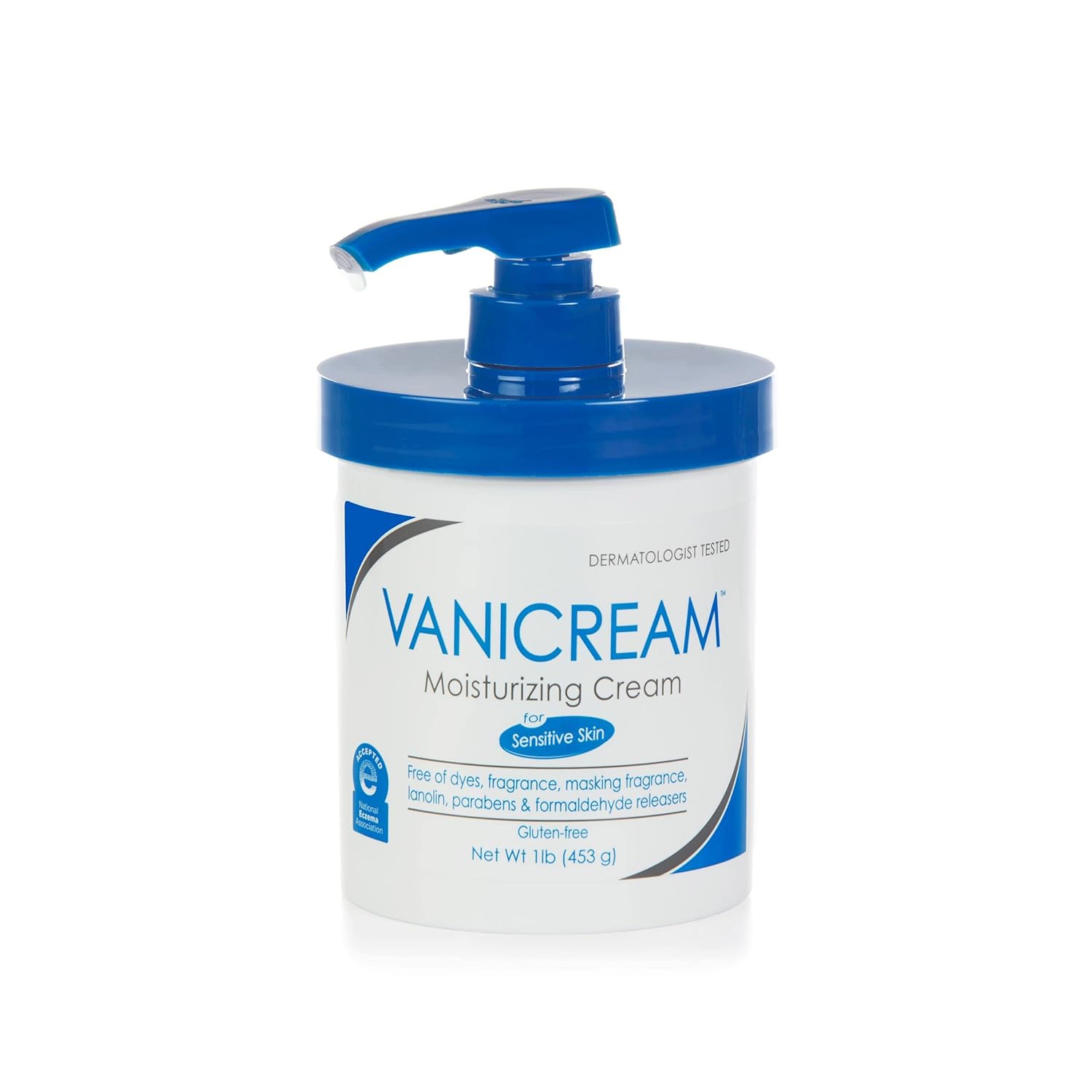 Vanicream Moisturizing Skin Cream with Pump Dispenser - 16 fl oz (1 lb) - Moisturizer Formulated Without Common Irritants for Those with Sensitive Skin (Pack of 12)