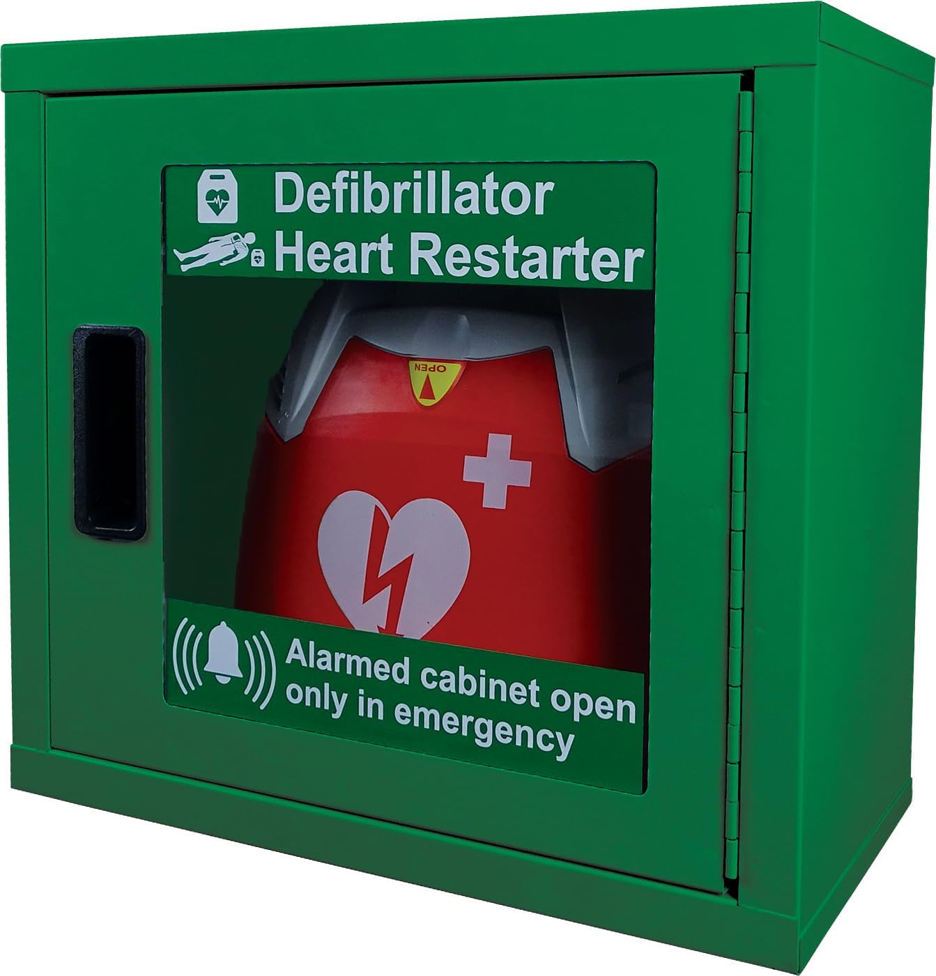 Safety First Aid Group Group Alarmed AED Cabinet, Empty